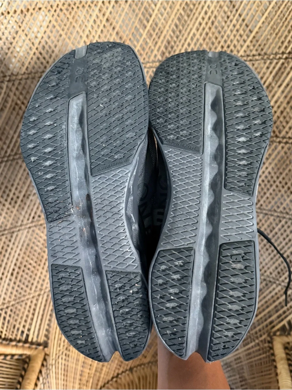 On Cloudsurfer Next Men's Running Shoes Size 10 Black Gray With Currex Insole